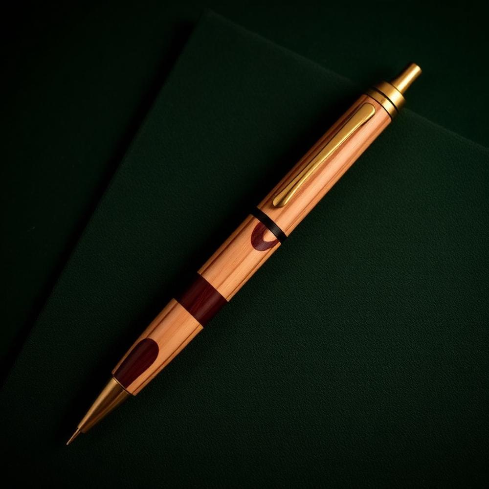 Spalted Maple Executive Pen — hand-turned Spalted Maple by Ratlum Mountain Woodcraft